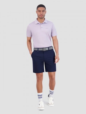 Camisa Polo Ben Sherman Solid Air Pique Sports Fit Moradas | THQNXGI-30