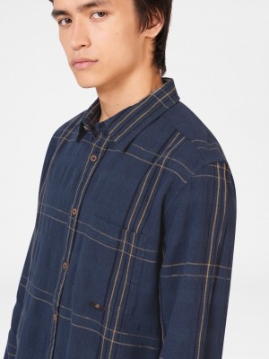 Camisas Ben Sherman B by Ben Sherman Indigo Check Indigo | VYPOHGX-82