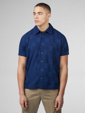 Camisas Ben Sherman B by Ben Sherman Indigo Check Azul Marino | IKWMXAH-60