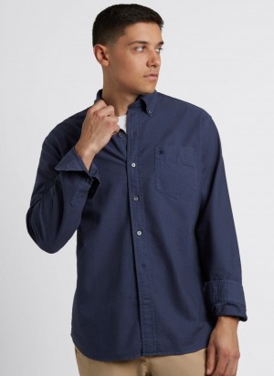 Camisas Ben Sherman Beatnik Oxford Garment Dye Indigo | DSVCEPQ-20