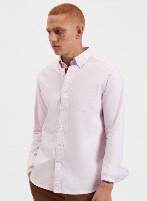 Camisas Ben Sherman Brighton Oxford Organic Rosas | FGRIUTK-58