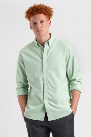 Camisas Ben Sherman St. Ives Resort Oxford Verde | CYSDRZN-87