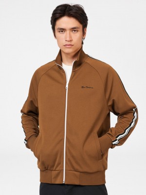 Chaquetas Ben Sherman Signature House Taped Track Marrones | QZOMHXU-56