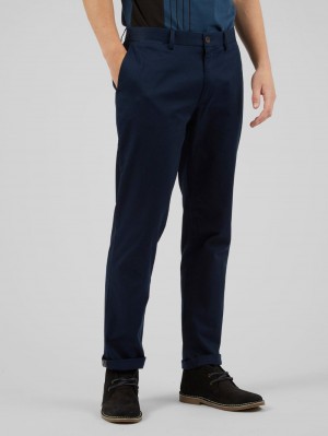 Pantalon Ben Sherman Signature Slim Stretch Chino Azul Marino | VLJEYHQ-06