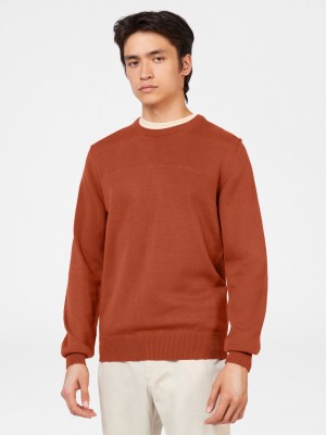 Prendas De Punto Ben Sherman Signature Crewneck Naranjas | SVCZOHX-09