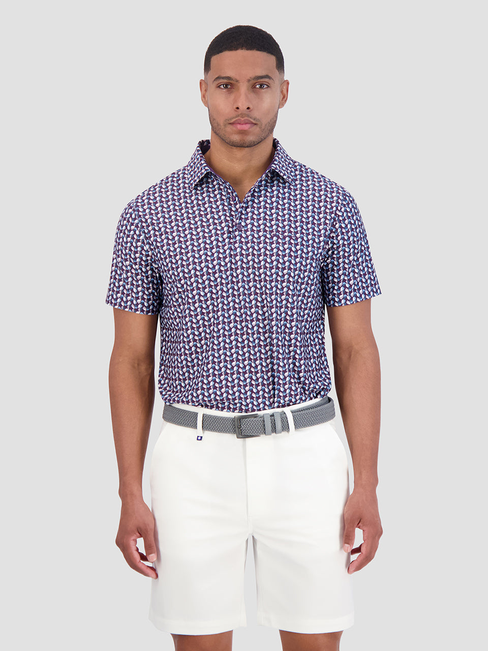 Camisa Polo Ben Sherman Bauhaus Geo Tech Jersey Sports Fit Moradas | ZKTEHAM-67