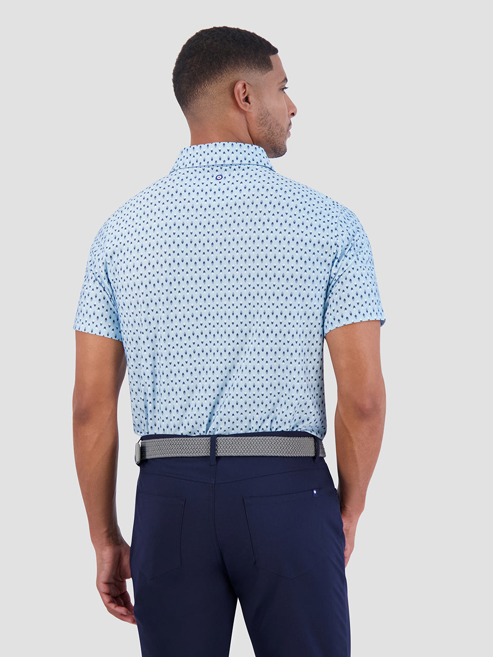 Camisa Polo Ben Sherman Chequerboard Geo Azules | UNYVJDP-32