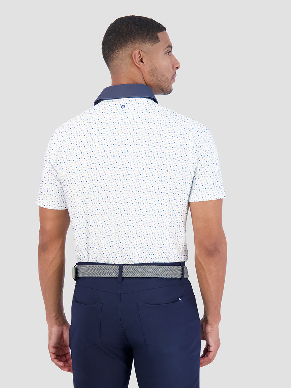 Camisa Polo Ben Sherman Polka Dots Tech Jersey Sports Fit Blancas | OVDLQIU-81