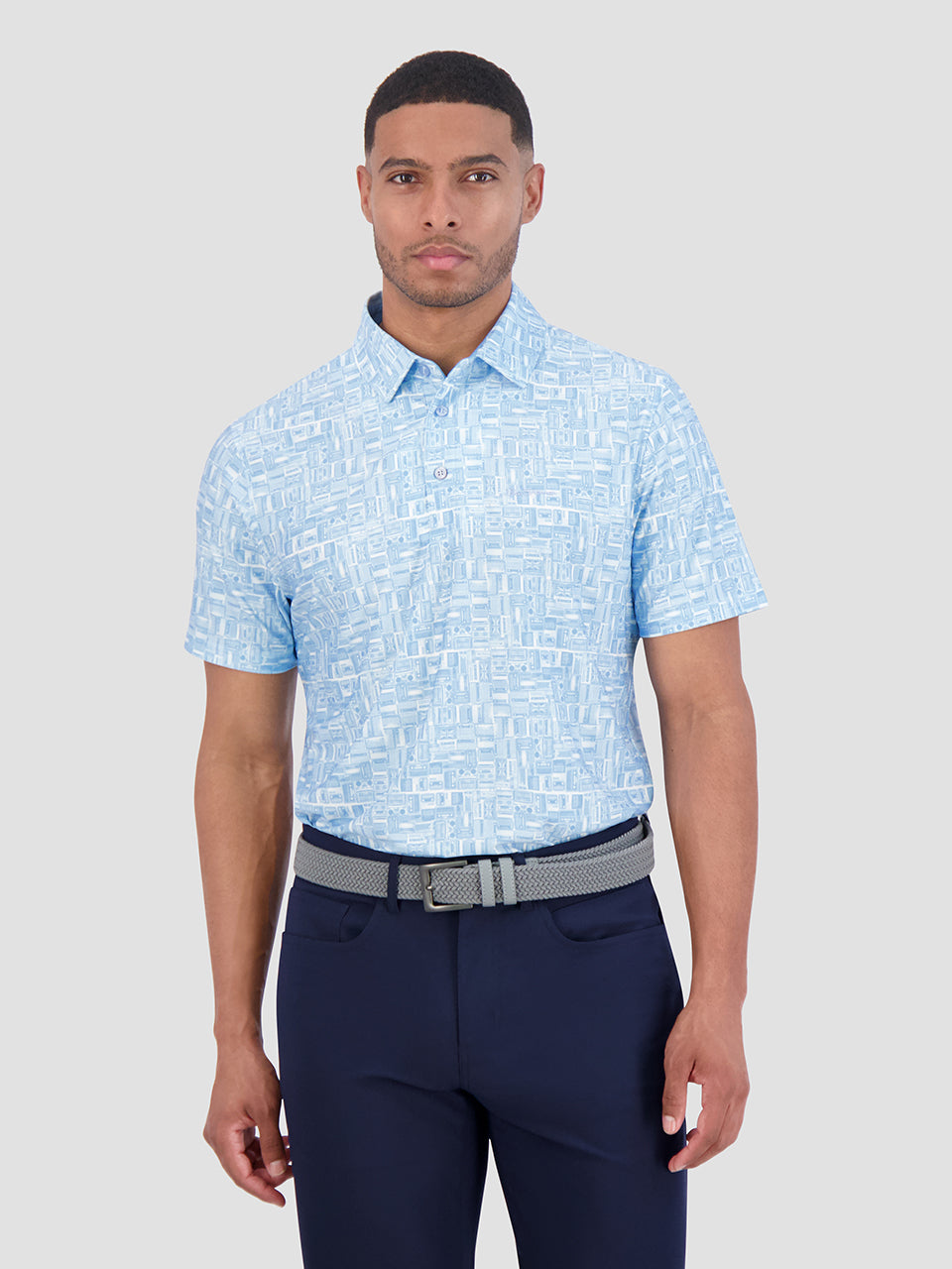 Camisa Polo Ben Sherman Radio Stack Tech Jersey Sports Fit Azules | EOSDGXK-80