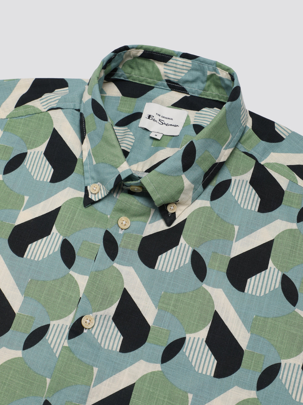 Camisas Ben Sherman Art Deco Verde | YKVLXDN-75