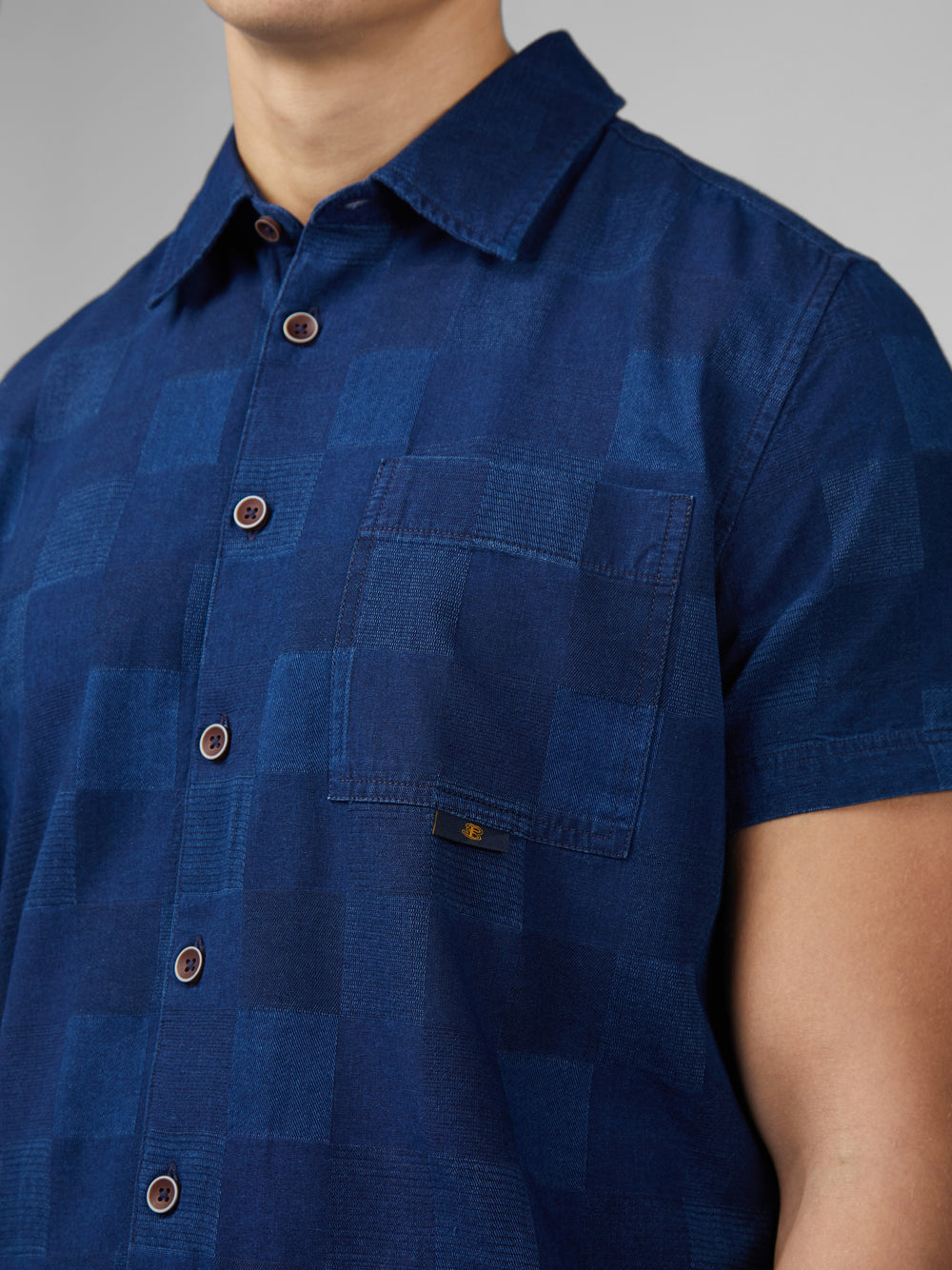 Camisas Ben Sherman B by Ben Sherman Indigo Check Azul Marino | IKWMXAH-60