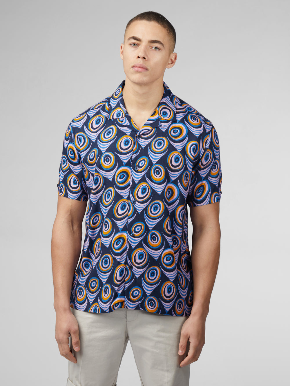 Camisas Ben Sherman B by Ben Sherman Psychedelic Print Moradas | DVQNFZJ-65