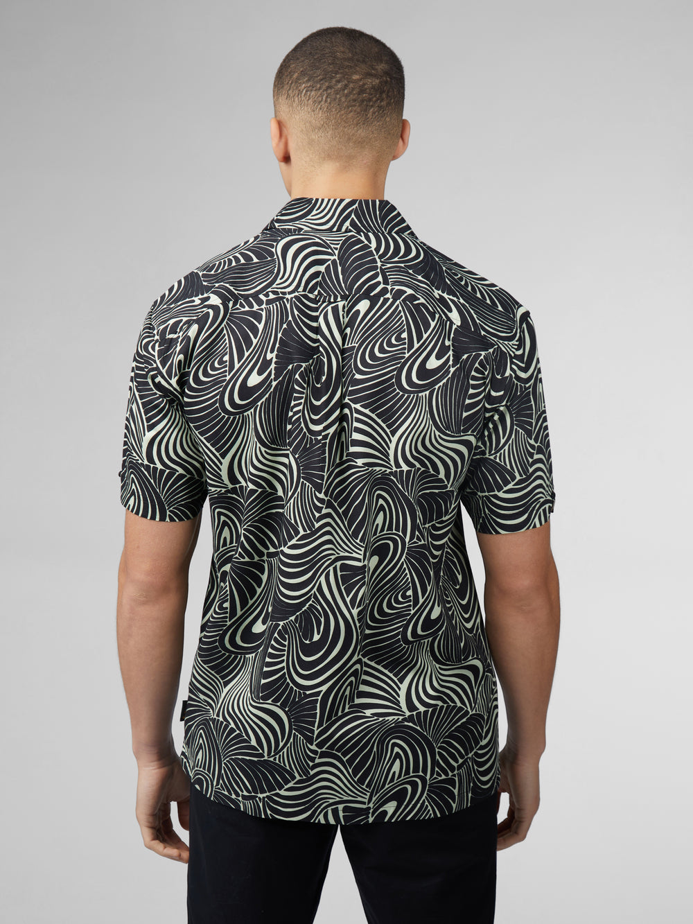 Camisas Ben Sherman B by Ben Sherman Psychedelic Swirl Print Verde Menta | RCOVWQY-87