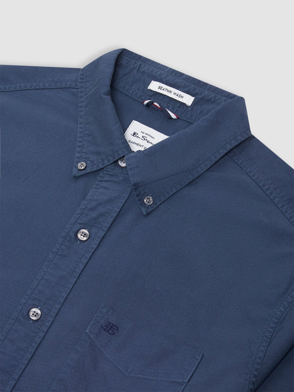 Camisas Ben Sherman Beatnik Oxford Garment Dye Indigo | DSVCEPQ-20