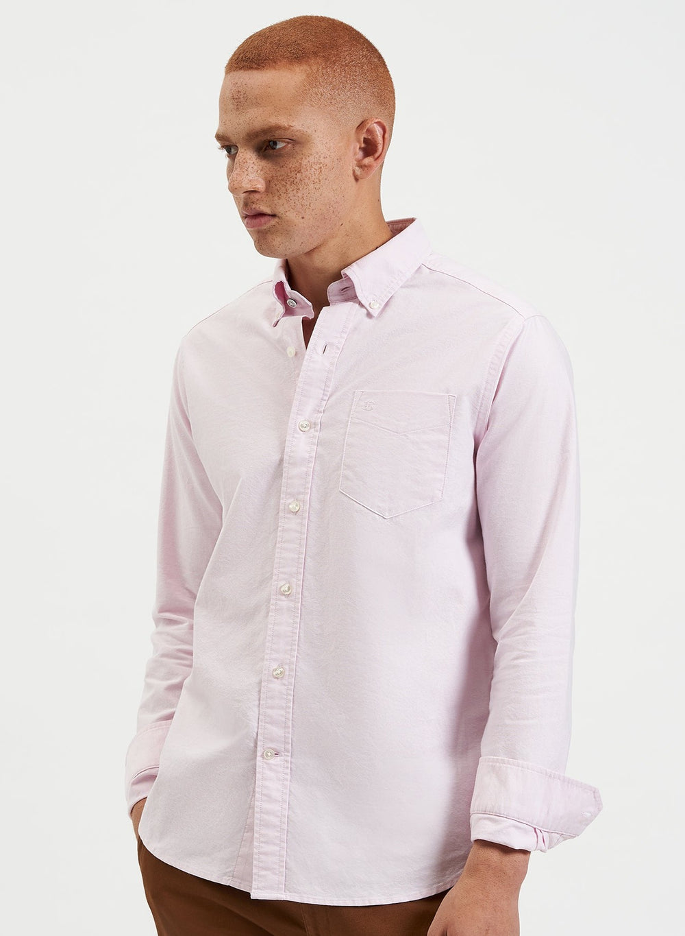 Camisas Ben Sherman Brighton Oxford Organic Rosas | FGRIUTK-58