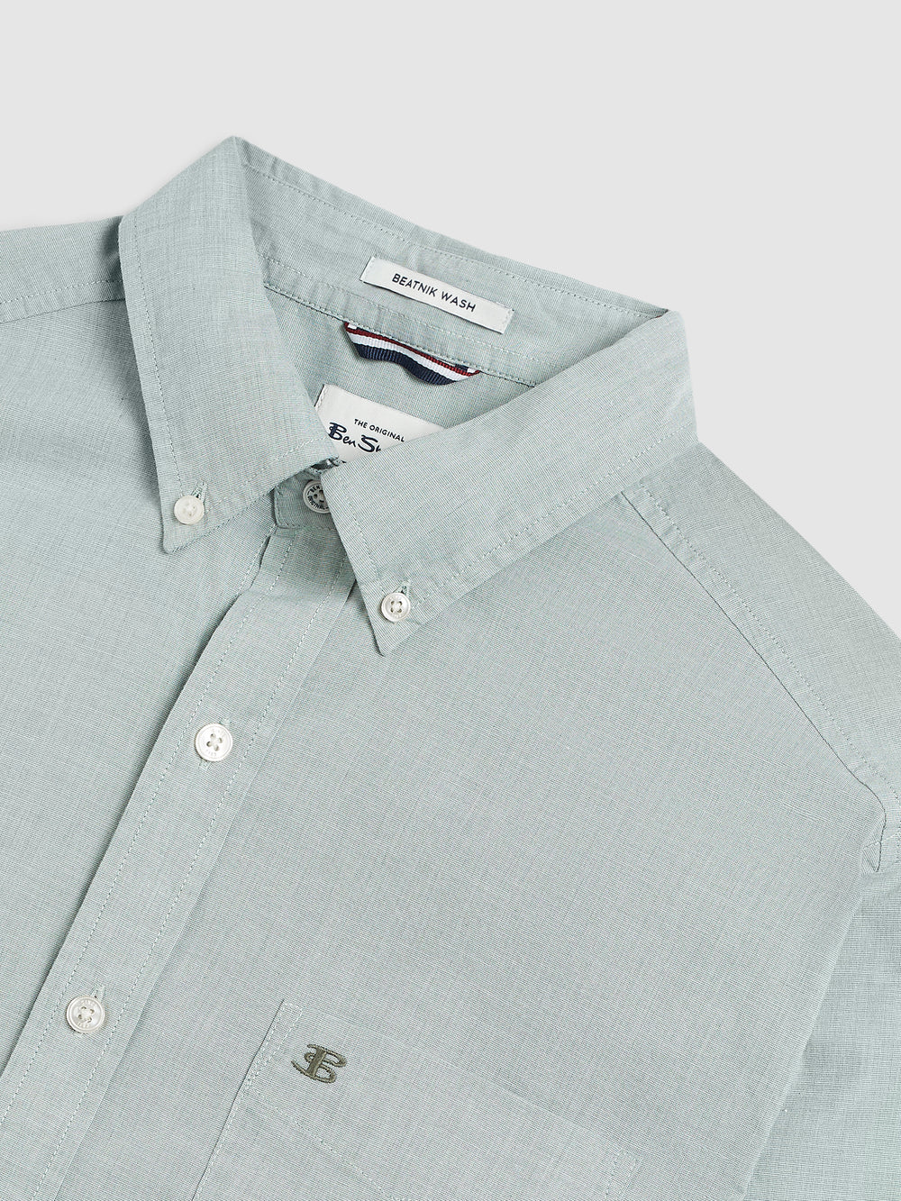 Camisas Ben Sherman Brighton Oxford Organic Green Verde | NTLKVQZ-41