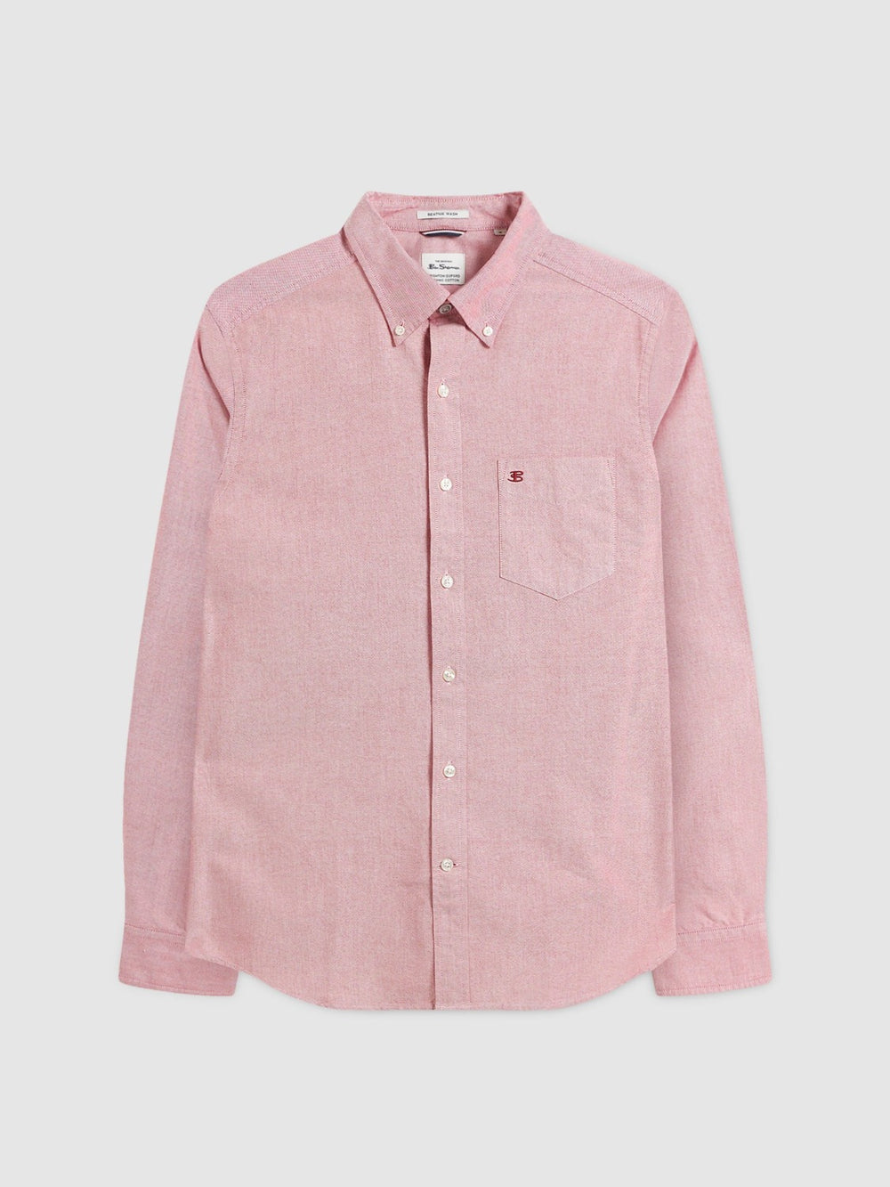 Camisas Ben Sherman Brighton Oxford Organic Rojas Claro | ESGYCVJ-19