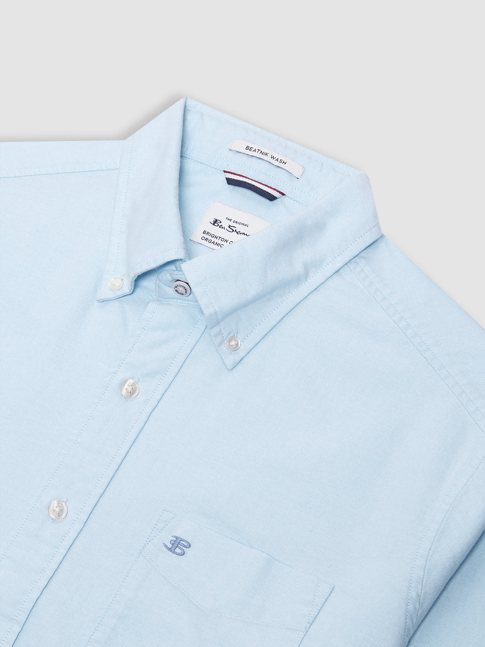 Camisas Ben Sherman Brighton Oxford Organic Azules | UIHLOAB-72