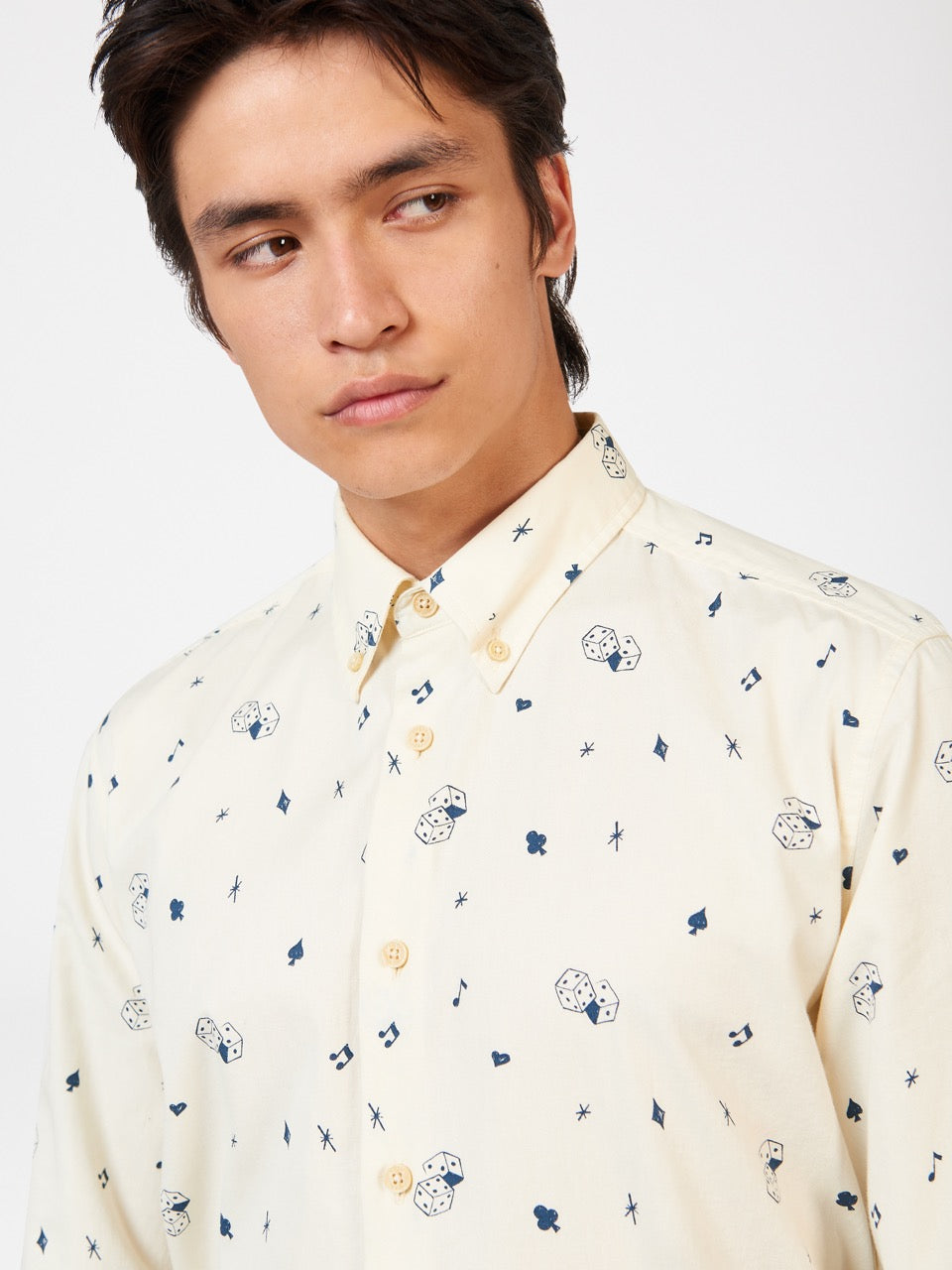 Camisas Ben Sherman Conversational Icon Blancas | NCZPKBJ-65