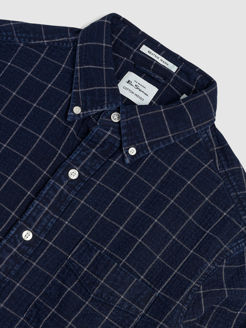 Camisas Ben Sherman Dalston Blues Beatnik Indigo | FPCZNEA-25