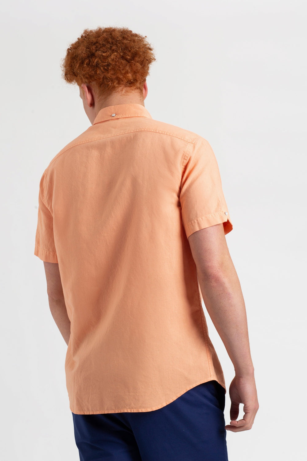 Camisas Ben Sherman Garment Dye Linen Naranjas | TSREGFW-07