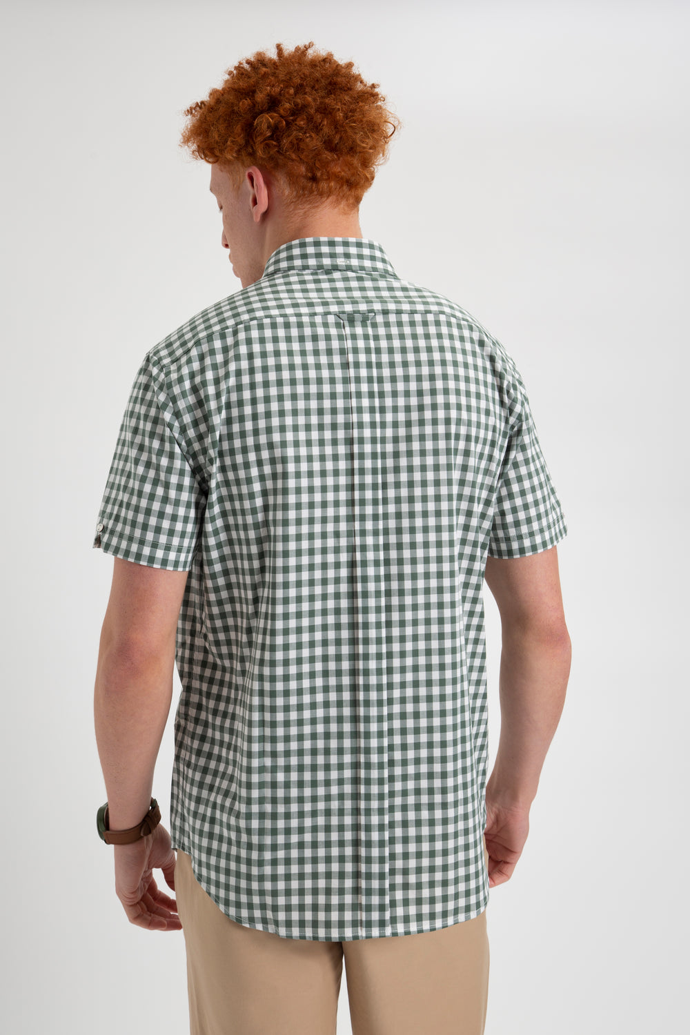 Camisas Ben Sherman House Poplin Gingham Verde Oliva | VPFITLJ-68