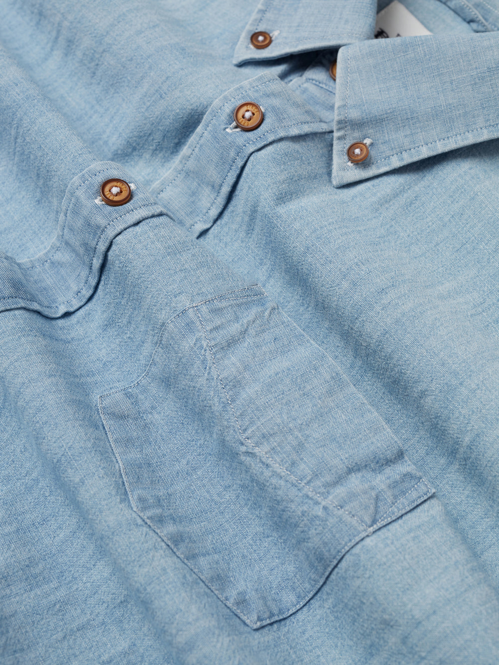 Camisas Ben Sherman Long-Sleeve Chambray Azules Azul Marino | GMOYRQP-34