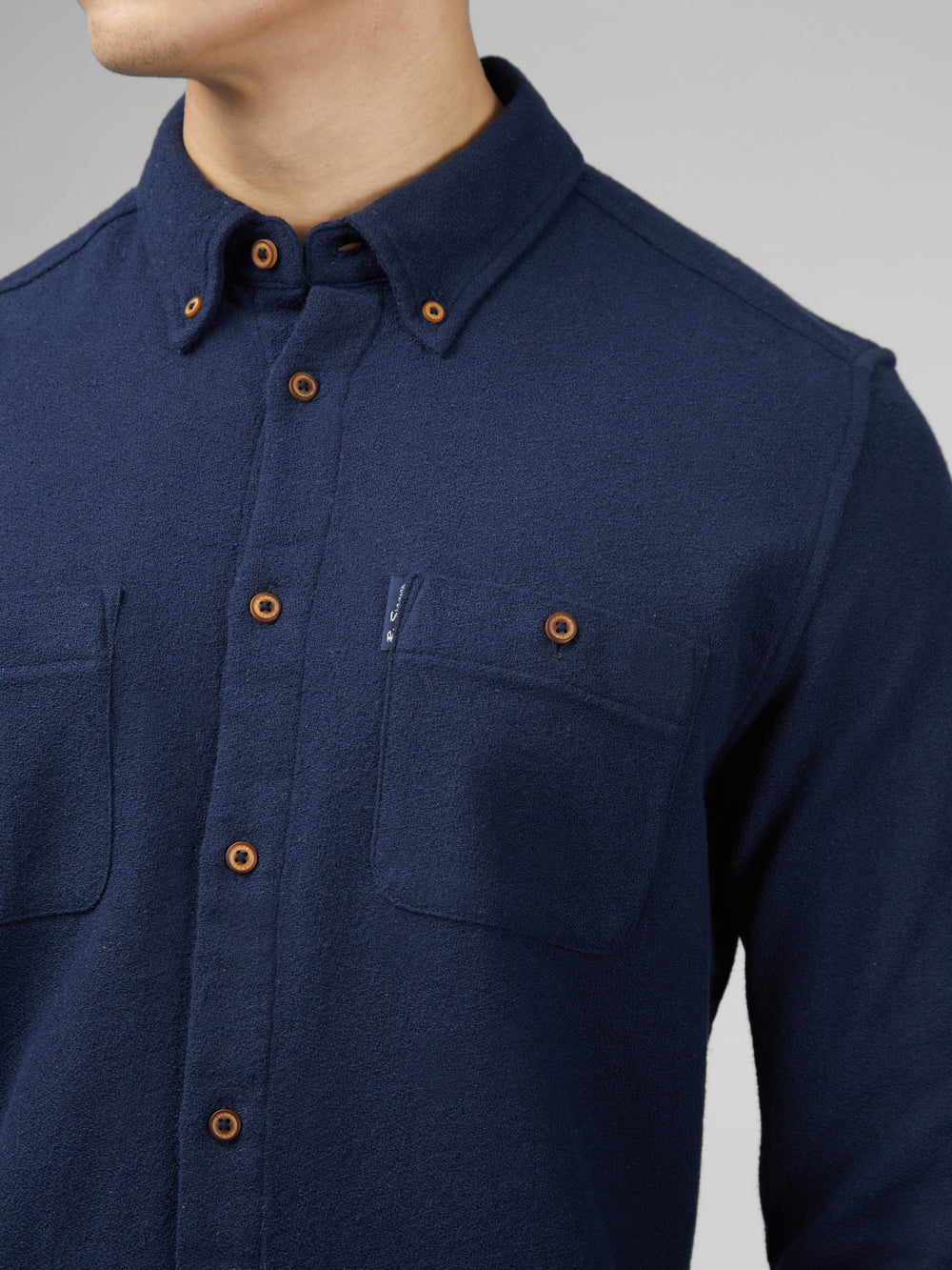 Camisas Ben Sherman Signature Boucle Azul Marino | MNAPRJE-46