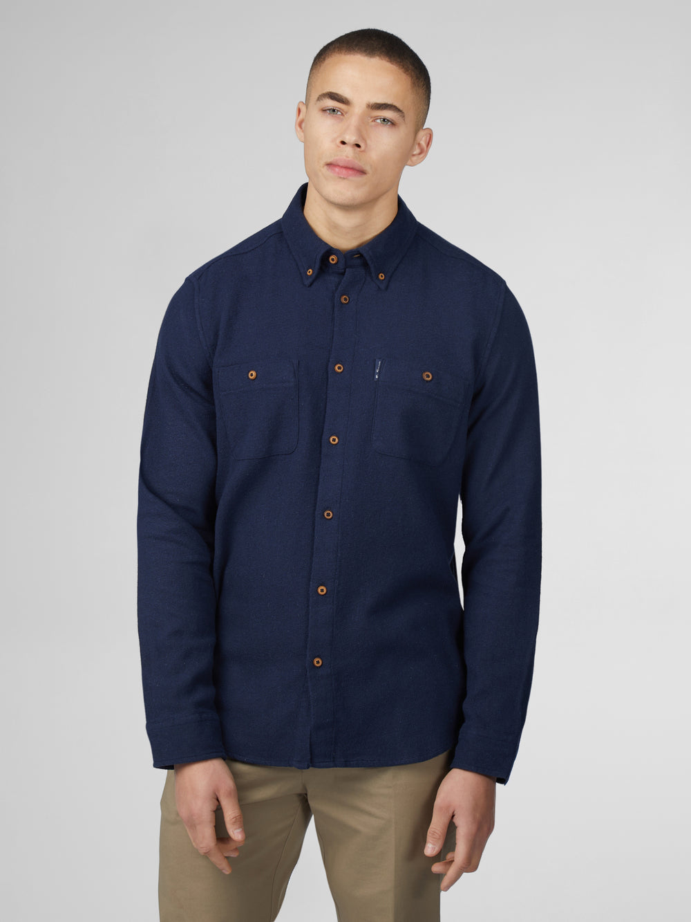 Camisas Ben Sherman Signature Boucle Azul Marino | MNAPRJE-46