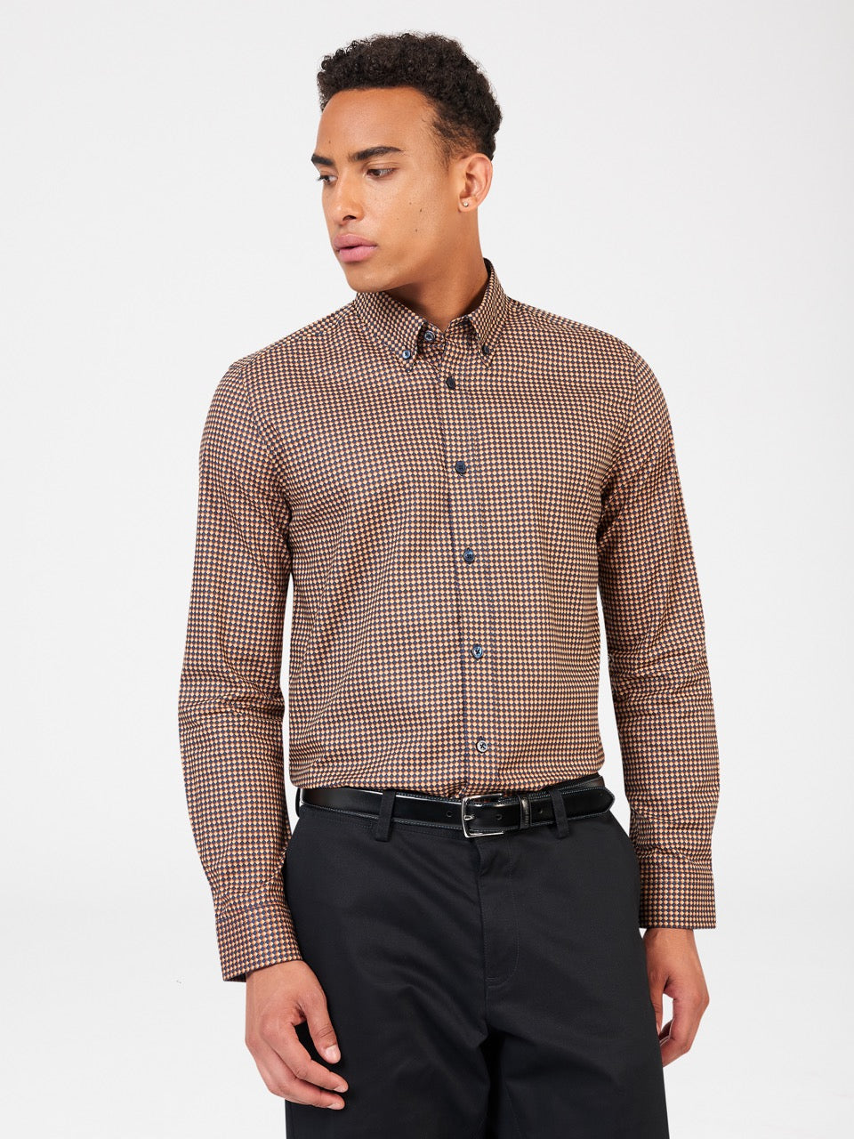 Camisas Ben Sherman Signature Chevron Naranjas | DGFHAUK-31