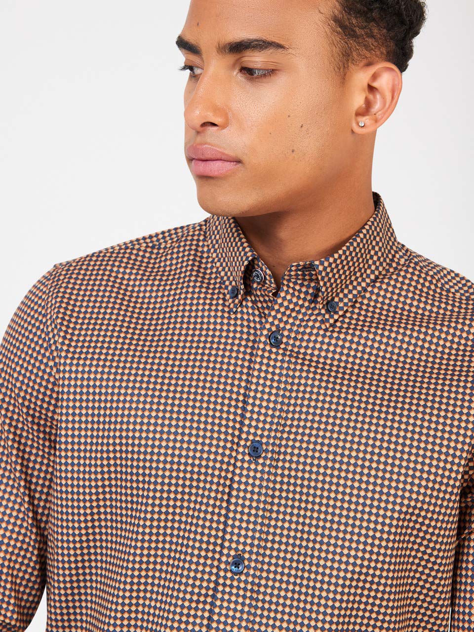 Camisas Ben Sherman Signature Chevron Naranjas | DGFHAUK-31