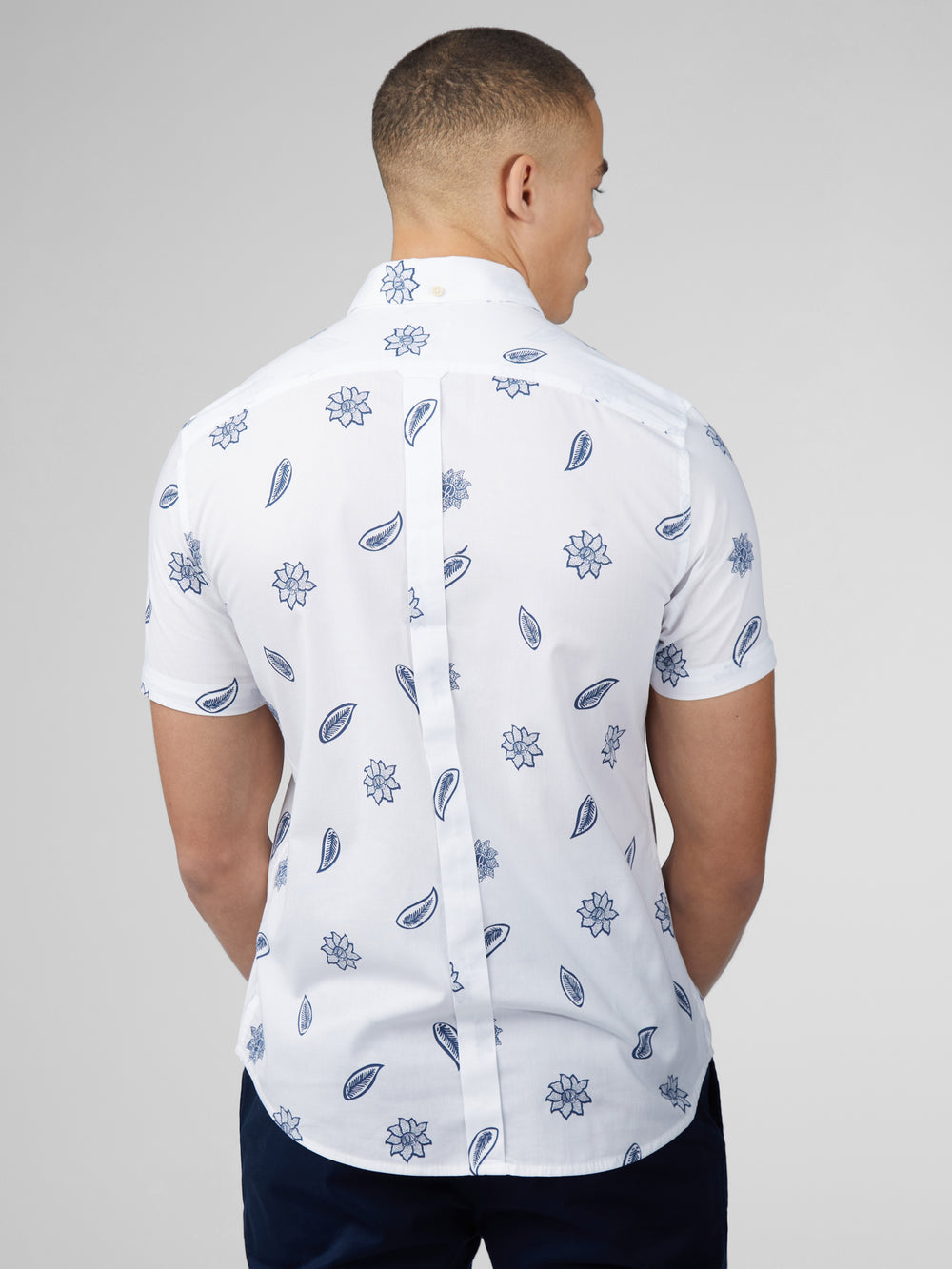 Camisas Ben Sherman Signature Floral Blancas | YJZHEAC-14