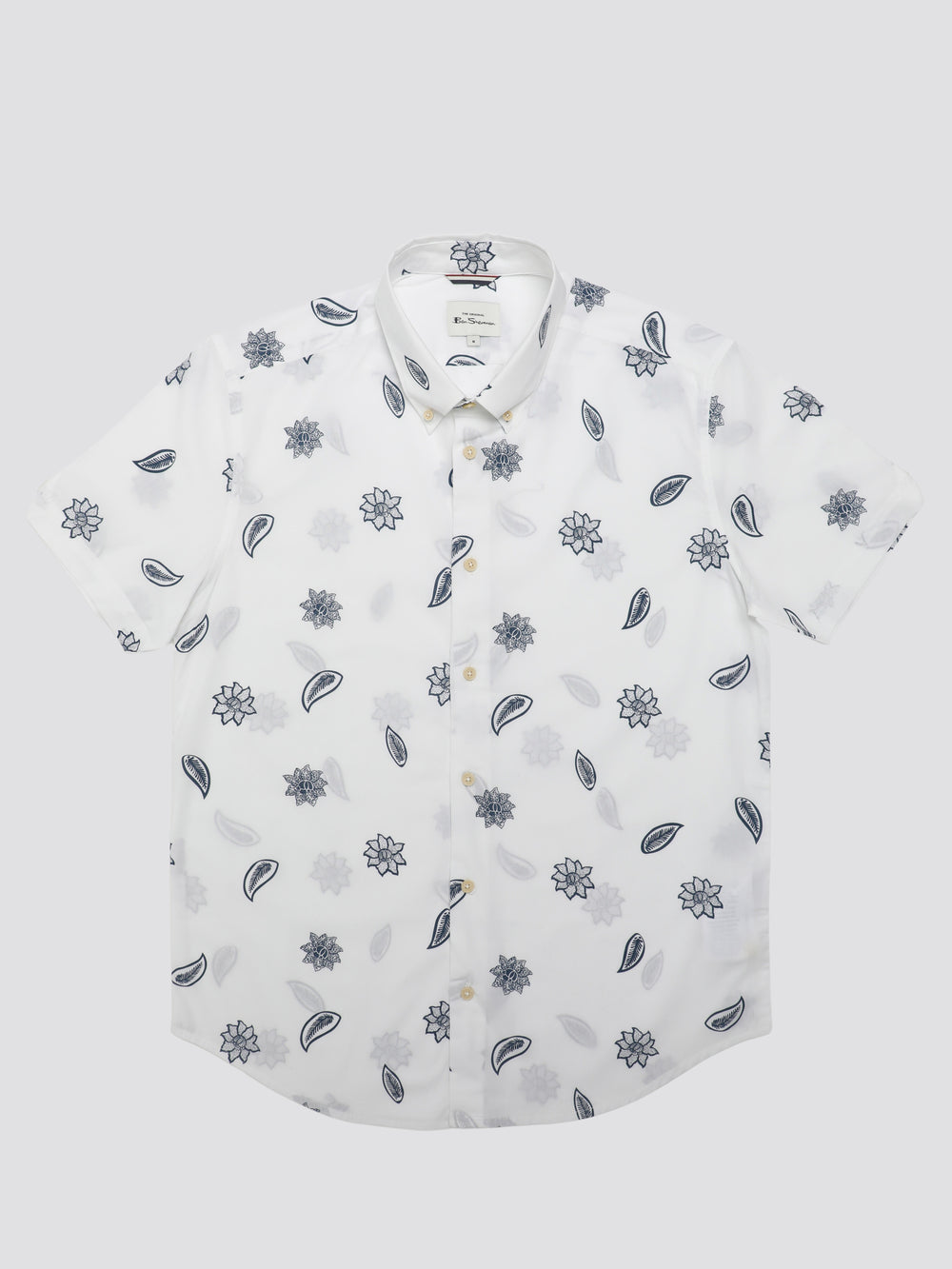 Camisas Ben Sherman Signature Floral Blancas | YJZHEAC-14