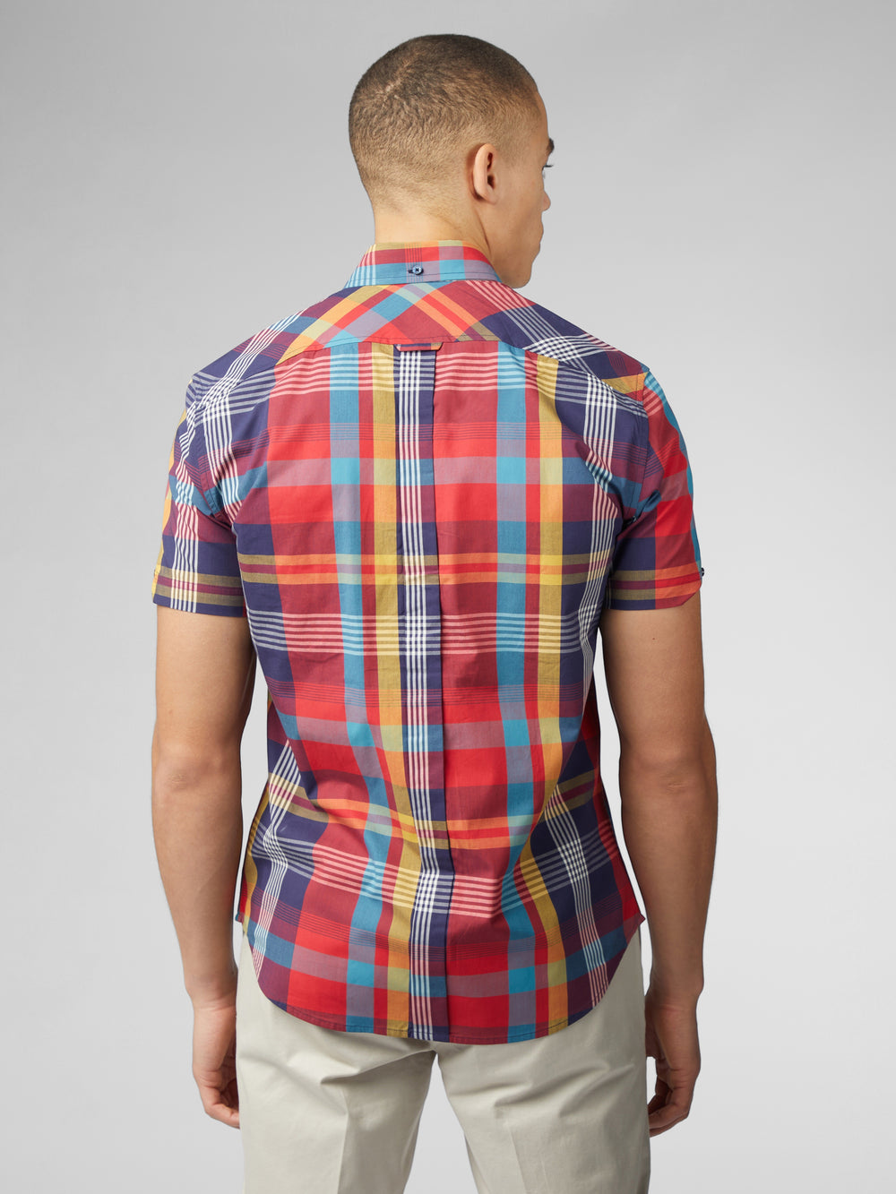 Camisas Ben Sherman Signature Large Madras Check Rojas | MFPNWQO-43