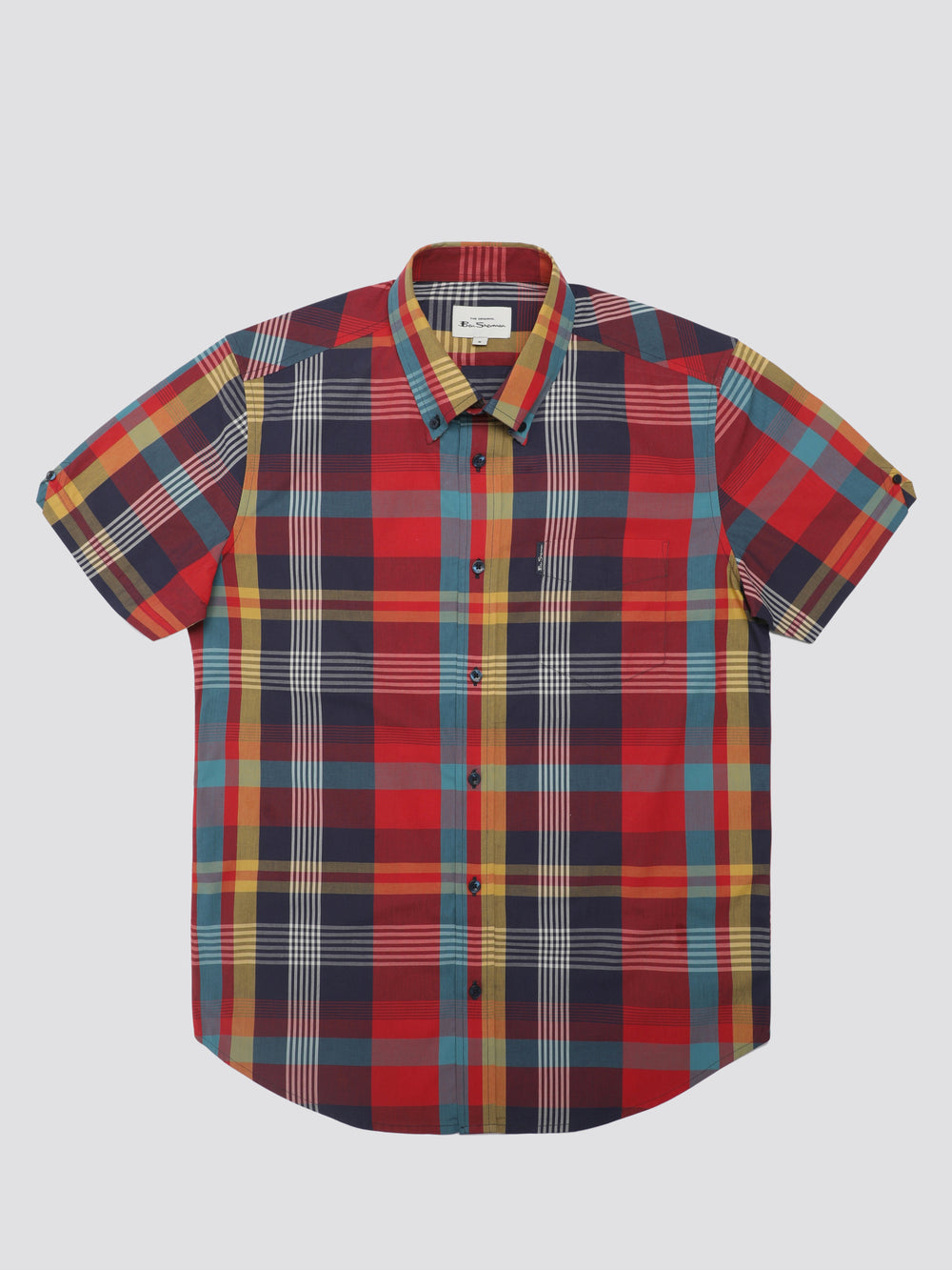 Camisas Ben Sherman Signature Large Madras Check Rojas | MFPNWQO-43