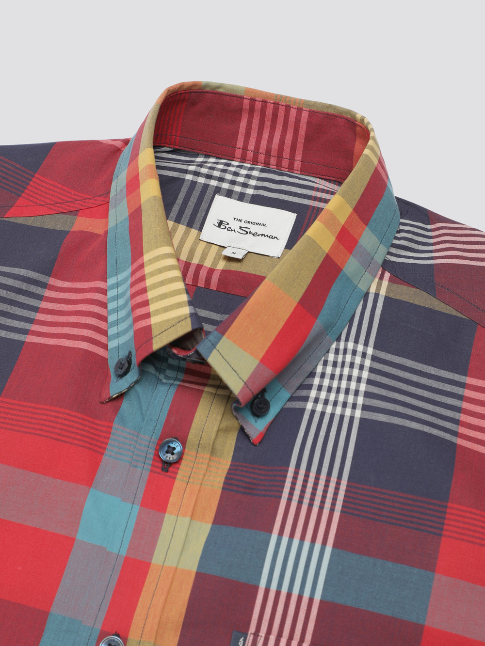 Camisas Ben Sherman Signature Large Madras Check Rojas | MFPNWQO-43