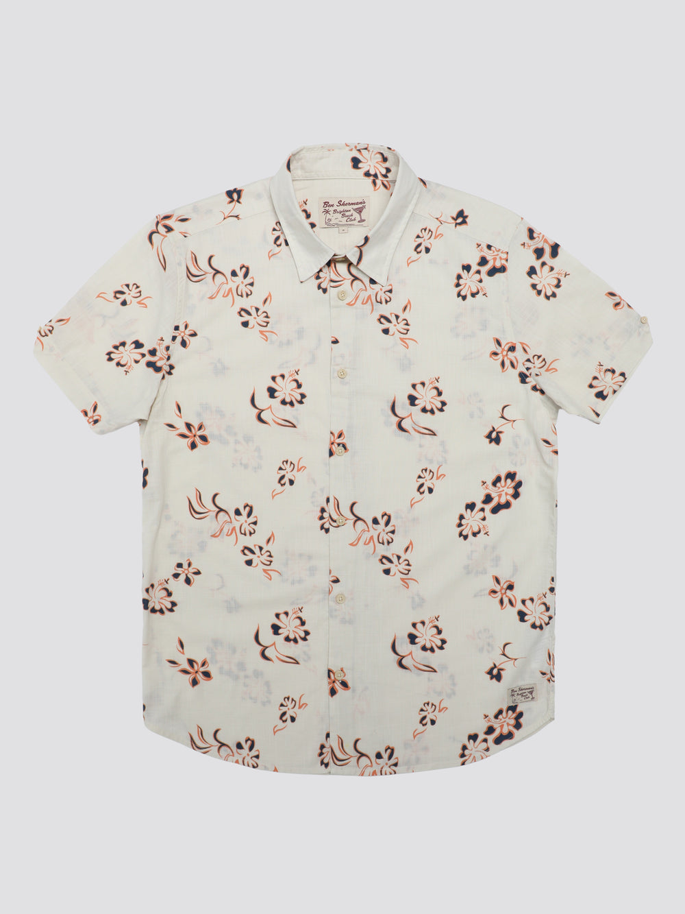 Camisas Ben Sherman Signature Linear Floral Blancas | BVPAOJW-21