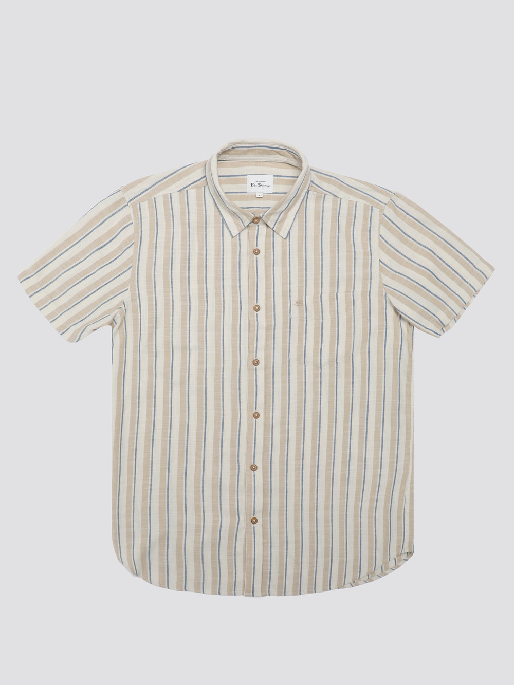 Camisas Ben Sherman Signature Mod Stripe Blancas | SQNVUKZ-01