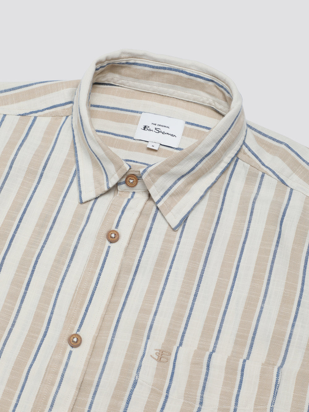 Camisas Ben Sherman Signature Mod Stripe Blancas | SQNVUKZ-01