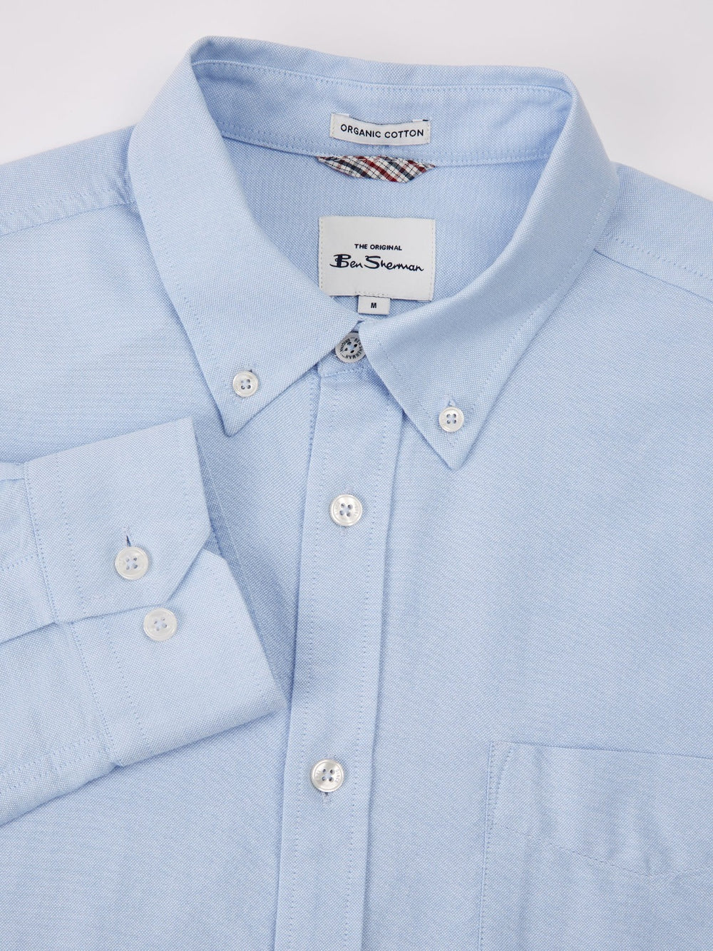 Camisas Ben Sherman Signature Organic Long-Sleeve Oxford Azules | IYFSAHW-80