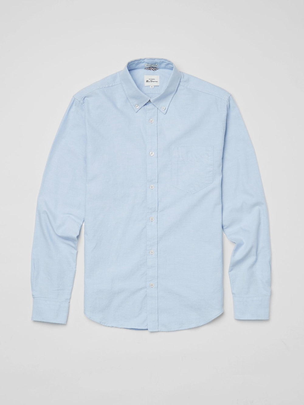 Camisas Ben Sherman Signature Organic Long-Sleeve Oxford Azules | IYFSAHW-80