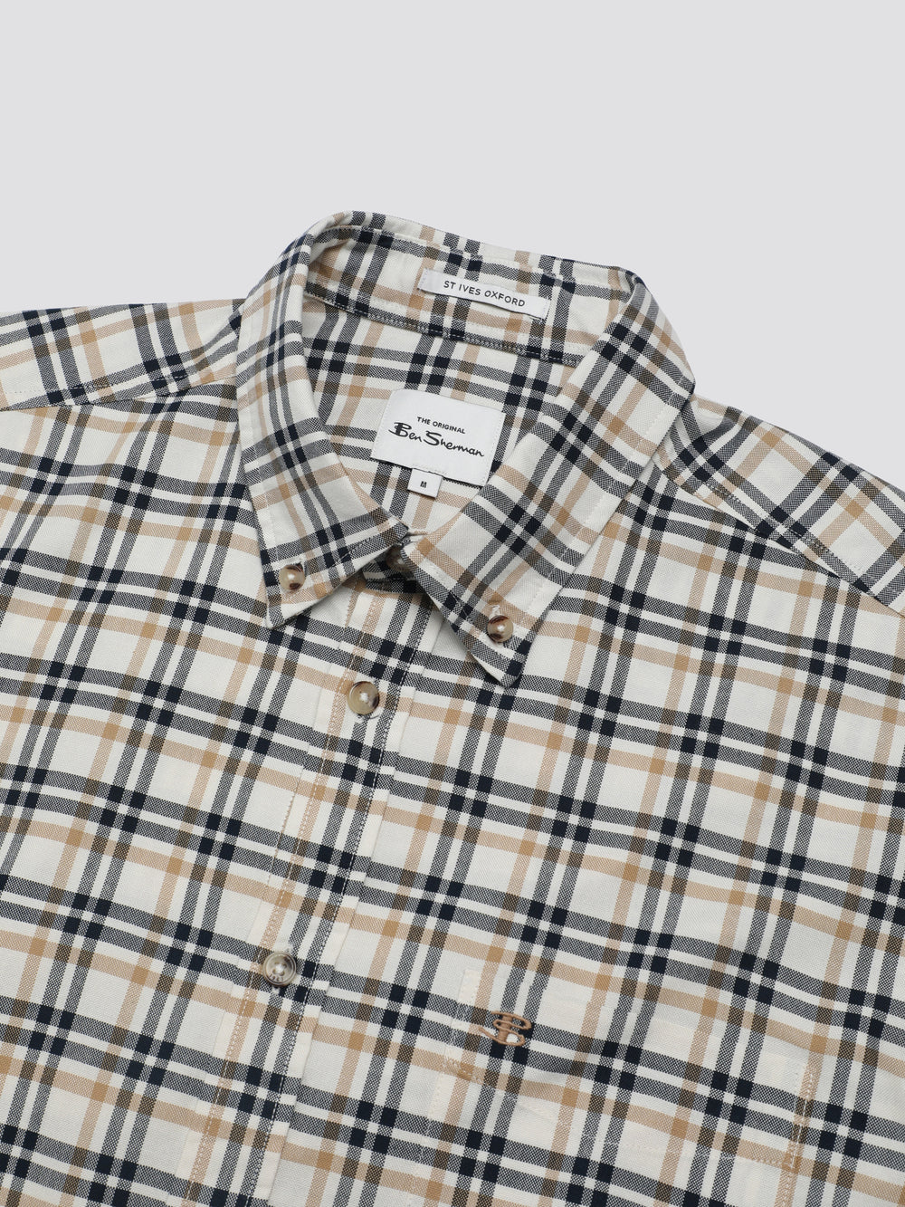 Camisas Ben Sherman Signature Oxford Check Blancas | XHDOMQZ-08