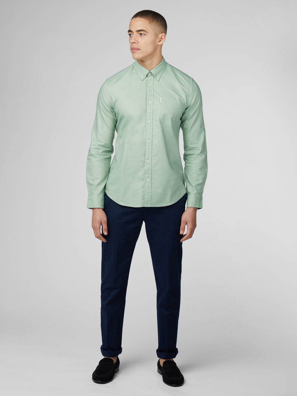 Camisas Ben Sherman Signature Oxford Verde | LHEZNGC-81