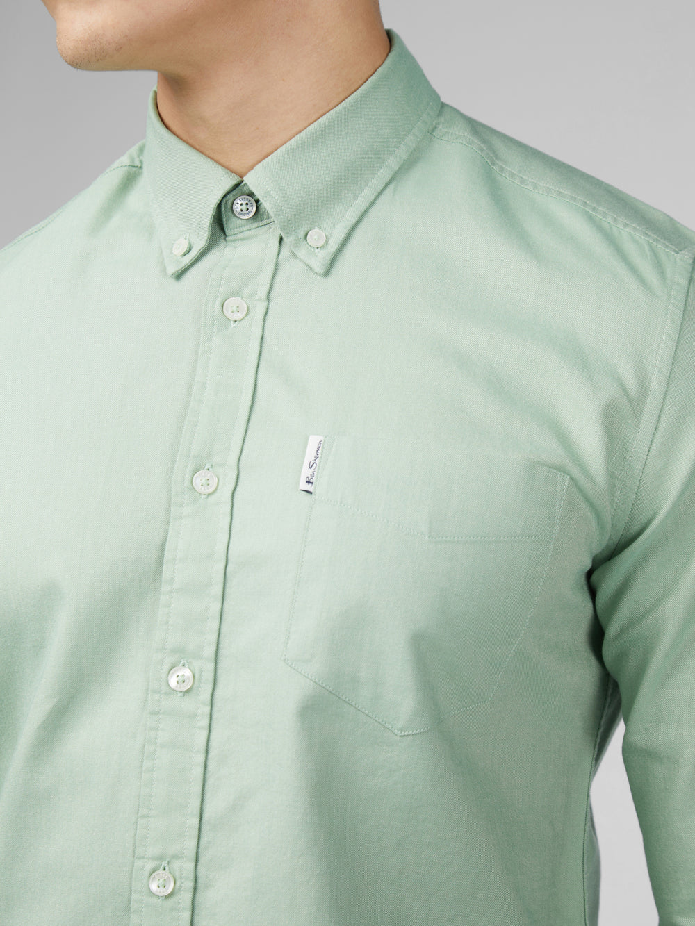 Camisas Ben Sherman Signature Oxford Verde | LHEZNGC-81