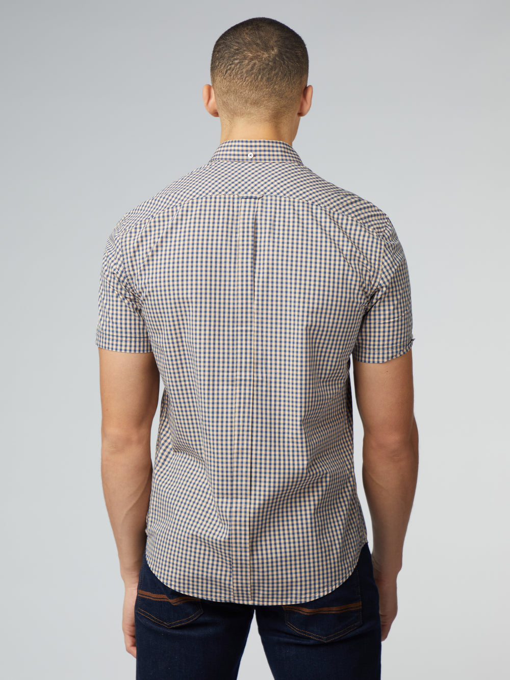 Camisas Ben Sherman Signature Short Sleeve Gingham Cobra Naranjas | UGRVZBQ-17