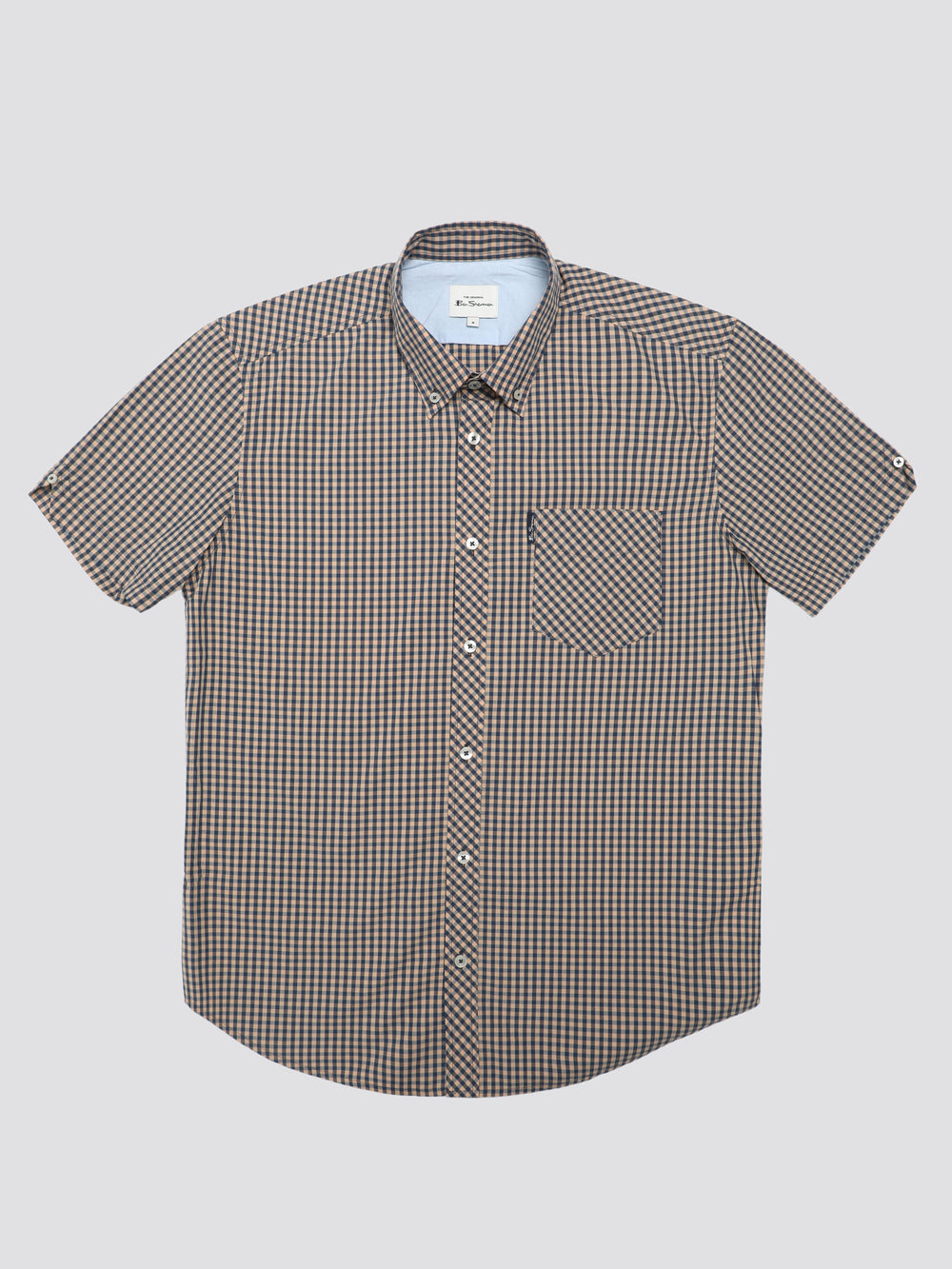 Camisas Ben Sherman Signature Short Sleeve Gingham Cobra Naranjas | UGRVZBQ-17