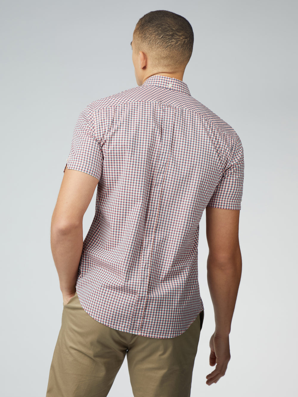 Camisas Ben Sherman Signature Short Sleeve Gingham Rojas Blancas | SDCRUEI-30