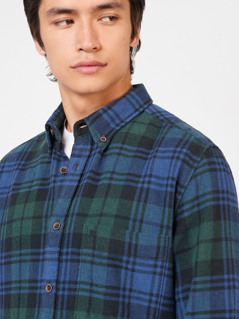 Camisas Ben Sherman Signature Tartan Check Verde | DQRENUO-58