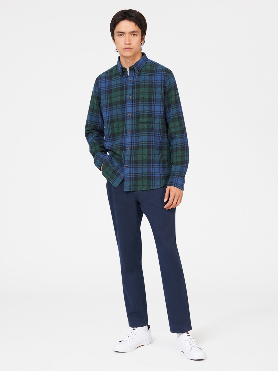 Camisas Ben Sherman Signature Tartan Check Verde | DQRENUO-58