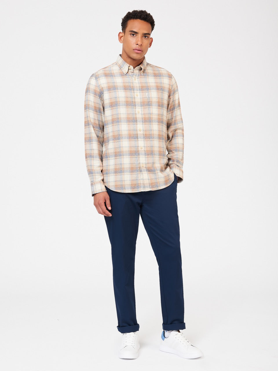 Camisas Ben Sherman Twisted Yarn Check Marrones | EYIGWAN-27